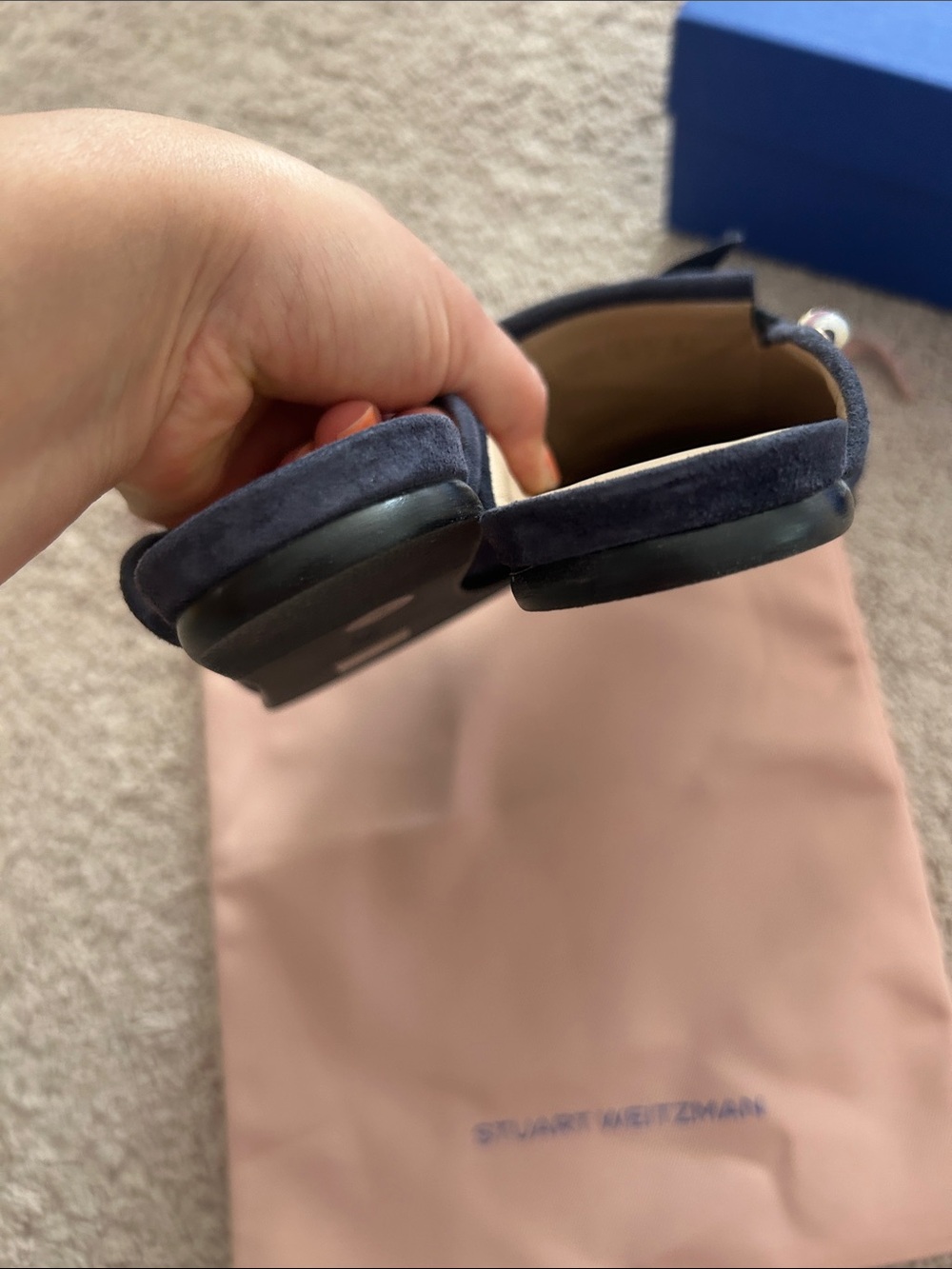 Stuart Weitzman Moccasin mule. Fit 7.5 - Picture 9 of 11